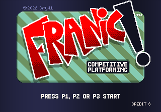 Franic! title screen
